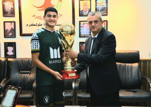 رئيس بلدية طولكرم يستقبل أبطال جمعية رواحل الخيرية ويحتفي بإنجازهم الدولي 🏆🇵🇸