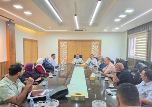 الهيئة الإدارية المنتخبة لجمعية دار اليتيم العربي تزور بلدية طولكرم