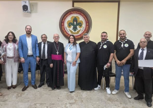 بلدية بيت جالا تشارك في القداس الاحتفالي بمناسبة عيد مار منصور واليوبيل الماسي للجمعية.