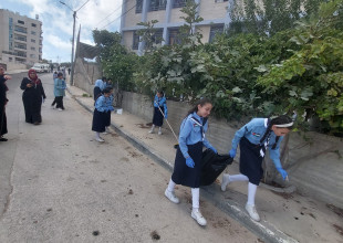 تنفيذ حملة توعوية بيئية مع مدارس بيت جالا الحكومية والخاصة