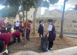 تنفيذ حملة توعوية بيئية مع مدارس بيت جالا الحكومية والخاصة