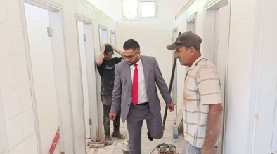 بلدية سلفيت تواصل أعمال صيانة وتأهيل المدارس استعداداً للعام الدراسي الجديد