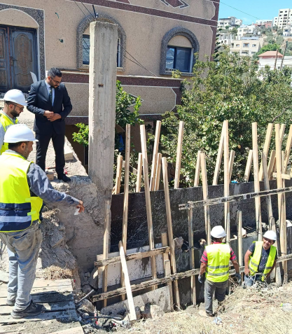 مشروع صيانة و تأهيل وتحسين الطرق في مدينة سلفيت