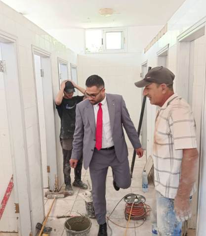 بلدية سلفيت تواصل أعمال صيانة وتأهيل المدارس استعداداً للعام الدراسي الجديد